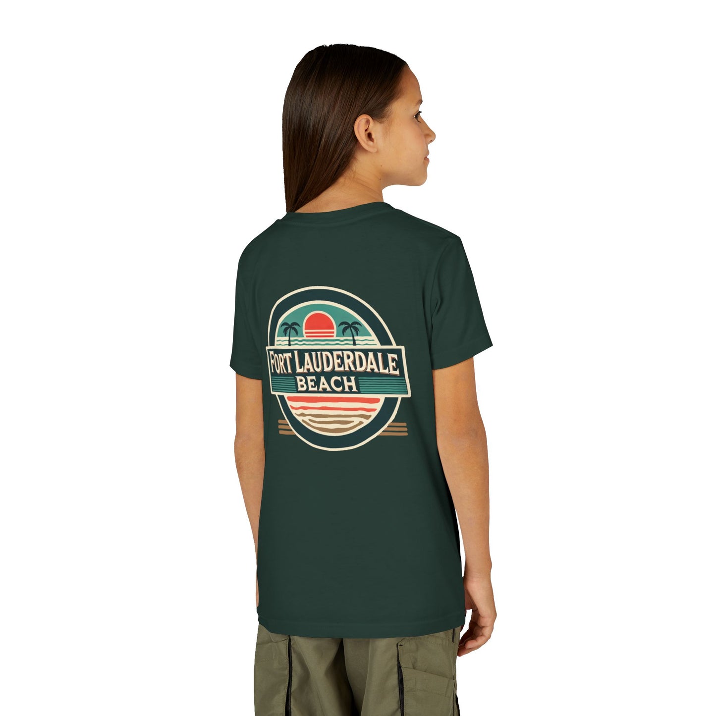 Vintage Fort Lauderdale Unisex Youth Short Sleeve Tee
