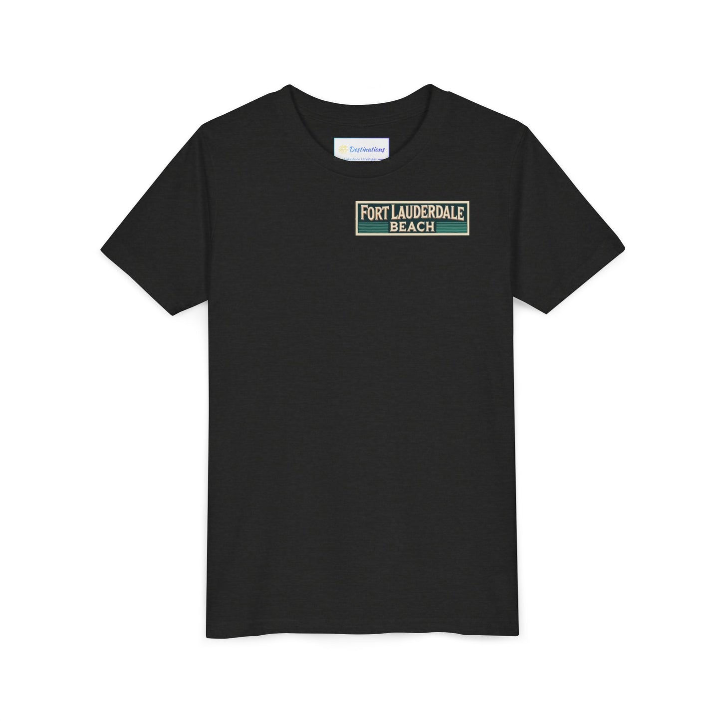 Vintage Fort Lauderdale Unisex Youth Short Sleeve Tee
