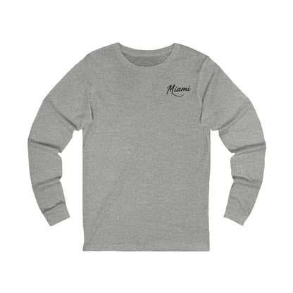 Retro Miami Unisex Jersey Long Sleeve Tee