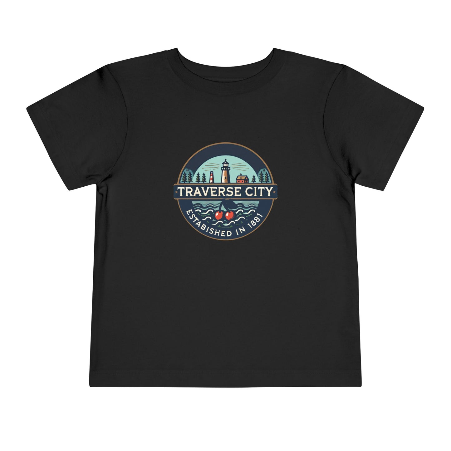 Vintage Traverse City Unisex Toddler Short Sleeve Tee