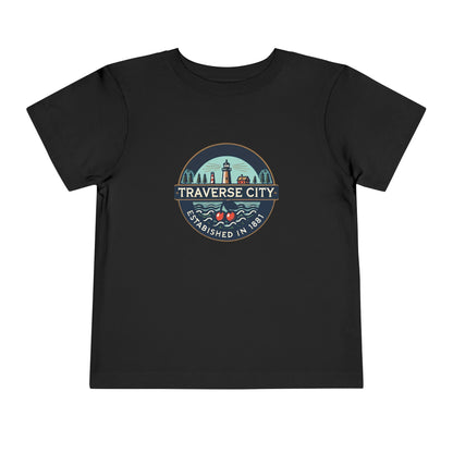 Vintage Traverse City Unisex Toddler Short Sleeve Tee