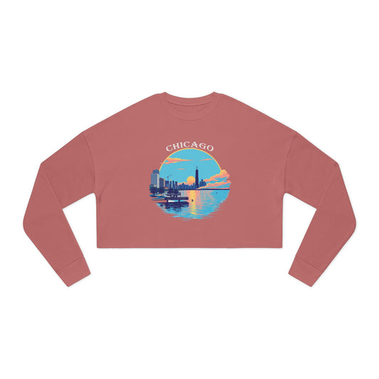 Retro Chicago Women's Cropped Sweatshirt