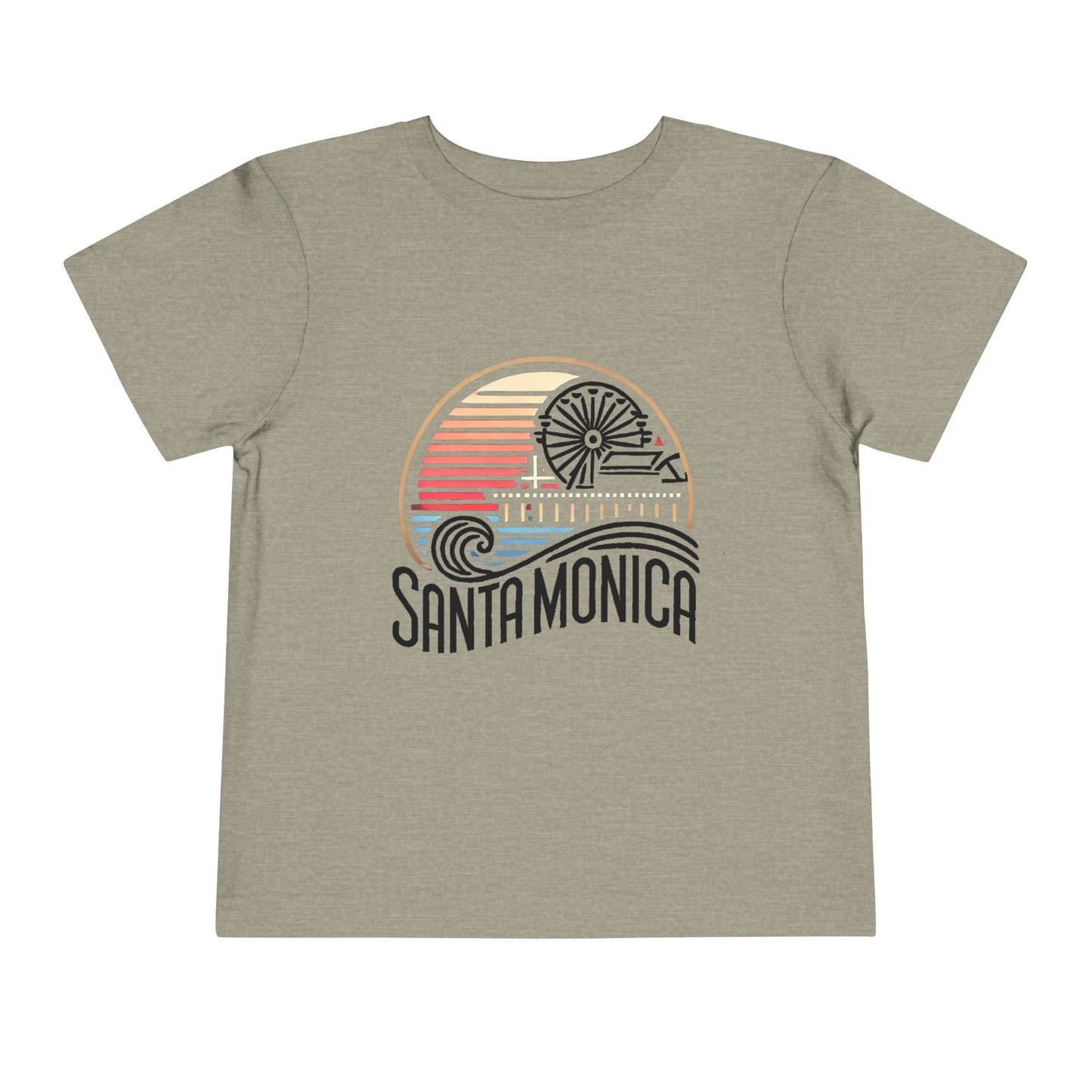 Vibrant Santa Monica Toddler Short Sleeve Tee