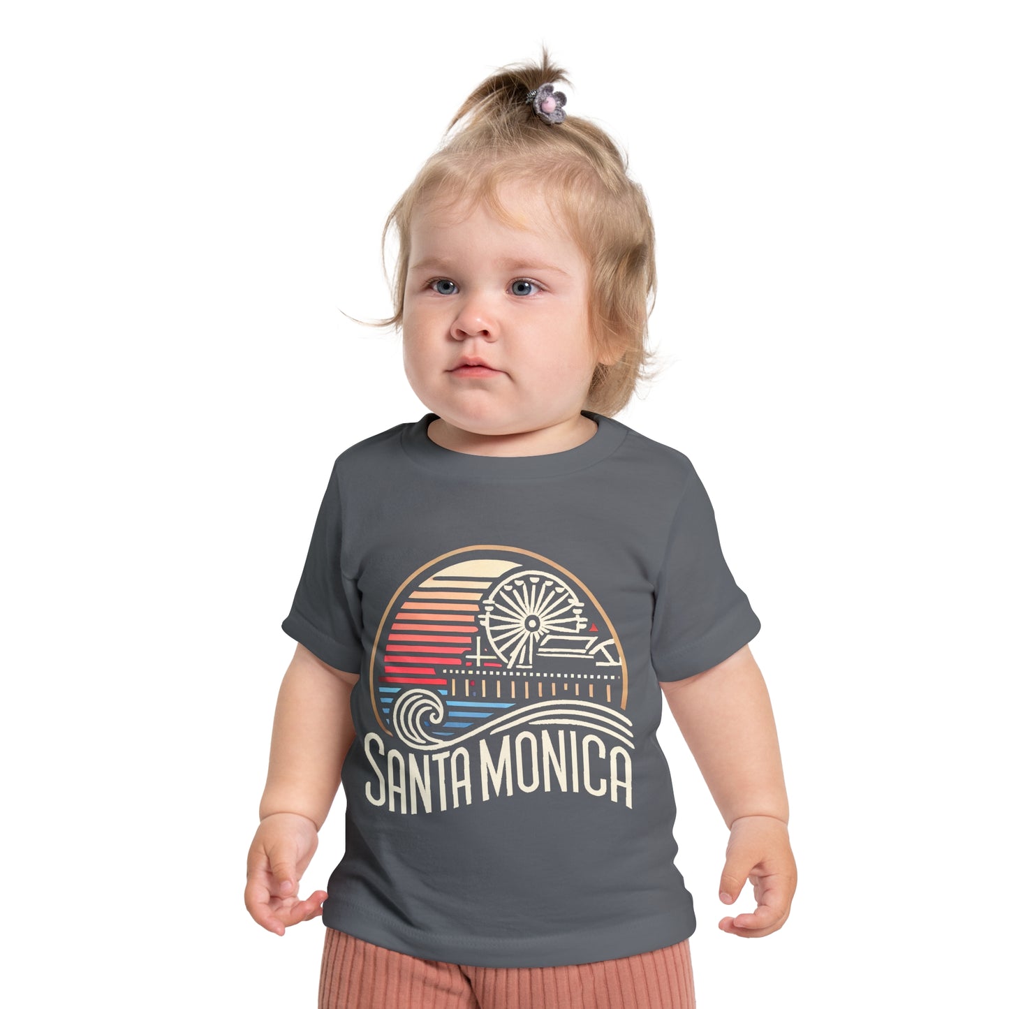 Vibrant Santa Monica Baby Short Sleeve T-Shirt