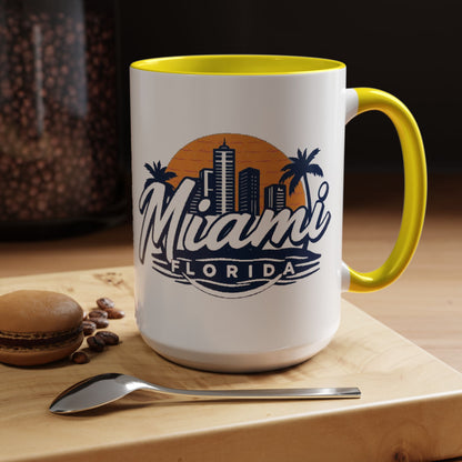 Retro Miami Accent Coffee Mug