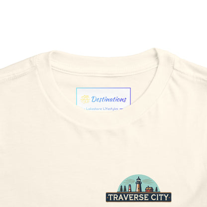 Vintage Traverse City Unisex Toddler Short Sleeve Tee