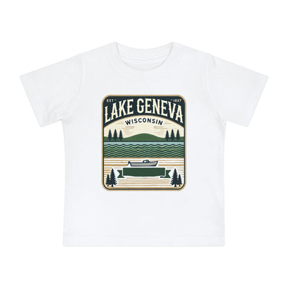 Vintage Lake Geneva Unisex Baby Short Sleeve T-Shirt