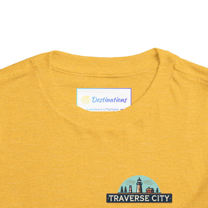 Vintage Traverse City Unisex Toddler Short Sleeve Tee