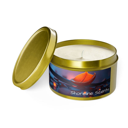 Vanilla Bean Scented Rustic Tin Candle