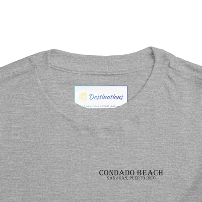 Coastal Vibes Condado Beach Unisex Toddler Short Sleeve Tee