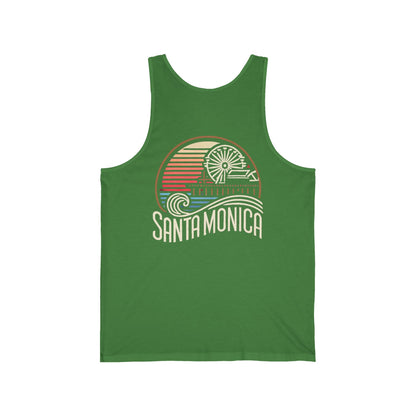 Vibrant Santa Monica Unisex Jersey Tank