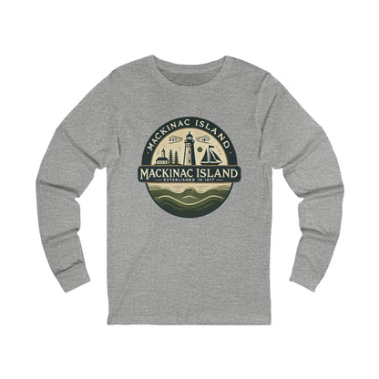 Vintage Mackinac Island Unisex Jersey Long Sleeve Tee