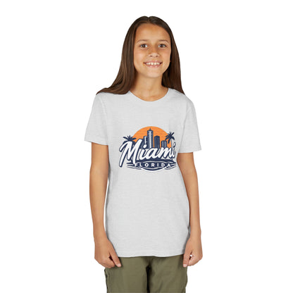 Retro Miami Unisex Youth Short Sleeve Tee