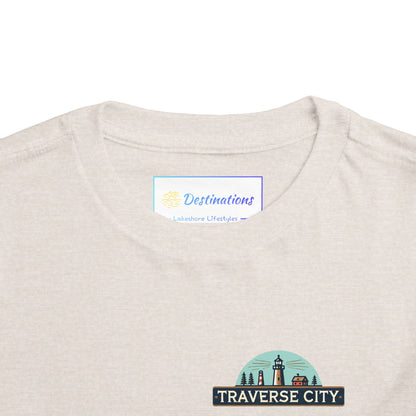 Vintage Traverse City Unisex Toddler Short Sleeve Tee