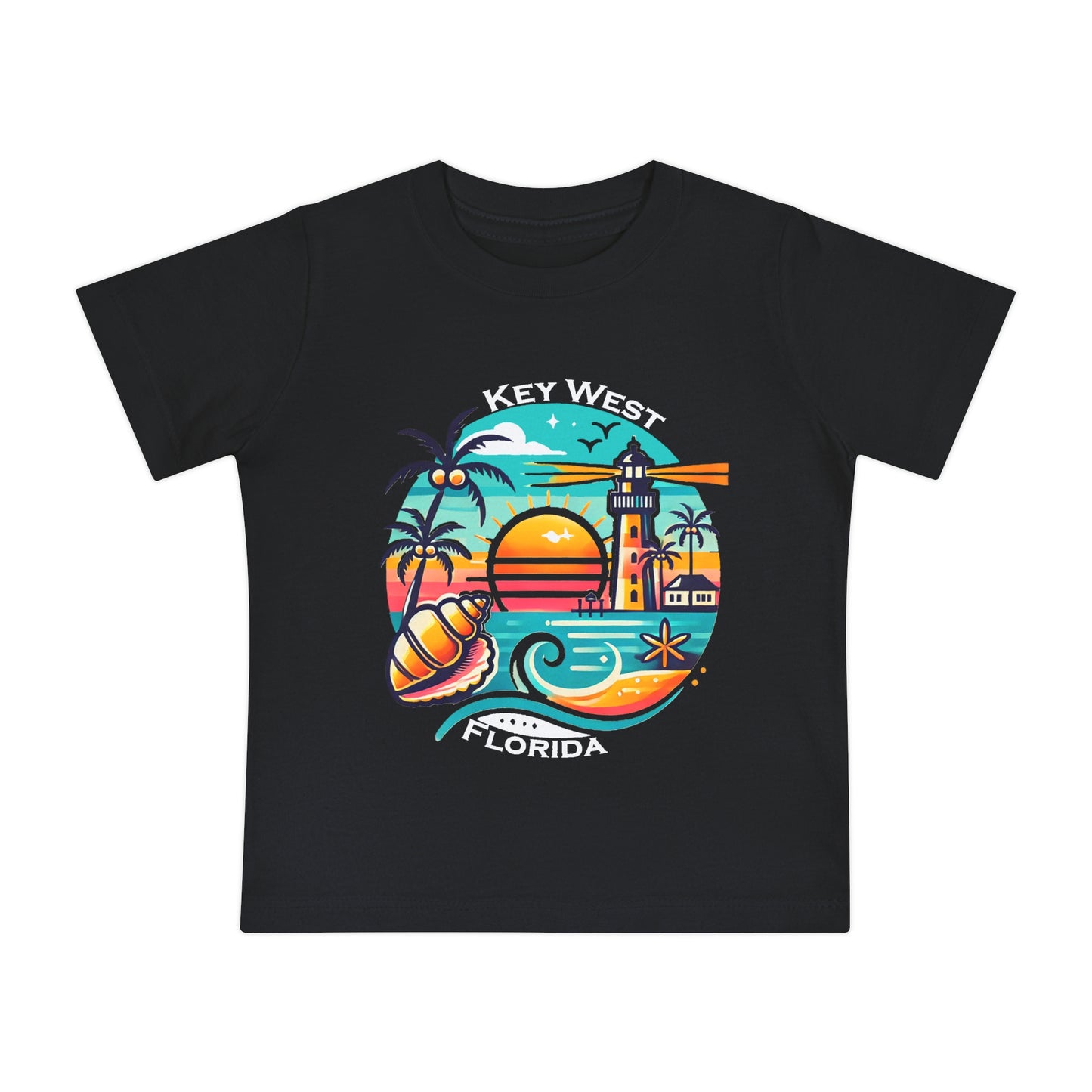 Vibrant Key West Baby Short Sleeve T-Shirt