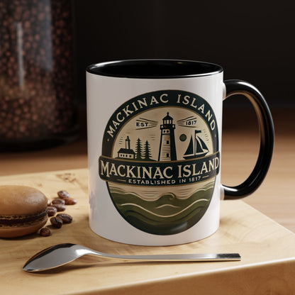 Vintage Mackinac Island Accent Coffee Mug