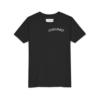 Retro Chicago Sunset Unisex Youth Short Sleeve Tee