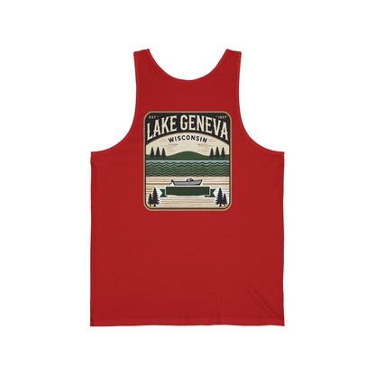 Vintage Lake Geneva Unisex Jersey Tank