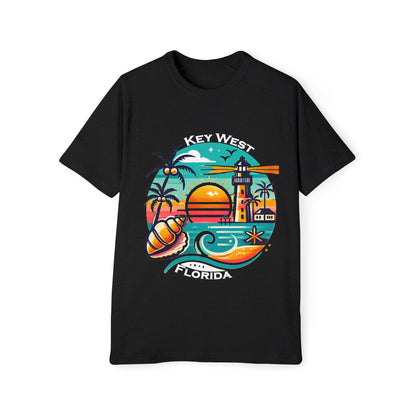 Vibrant Key West Men's Raglan T-Shirt