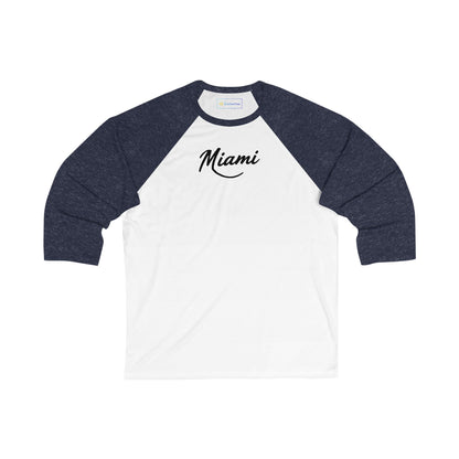 Retro Miami Men's 3/4 Sleeve Baseball Tee