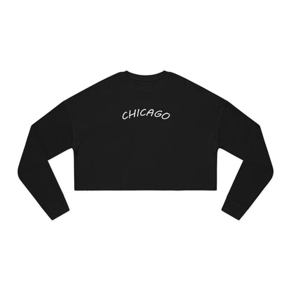 Retro Chicago Sunset Women's Cropped Sweatshirt