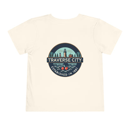 Vintage Traverse City Unisex Toddler Short Sleeve Tee