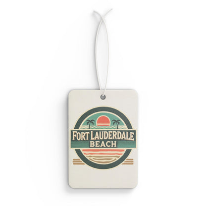 Vintage Fort Lauderdale Car Air Freshener