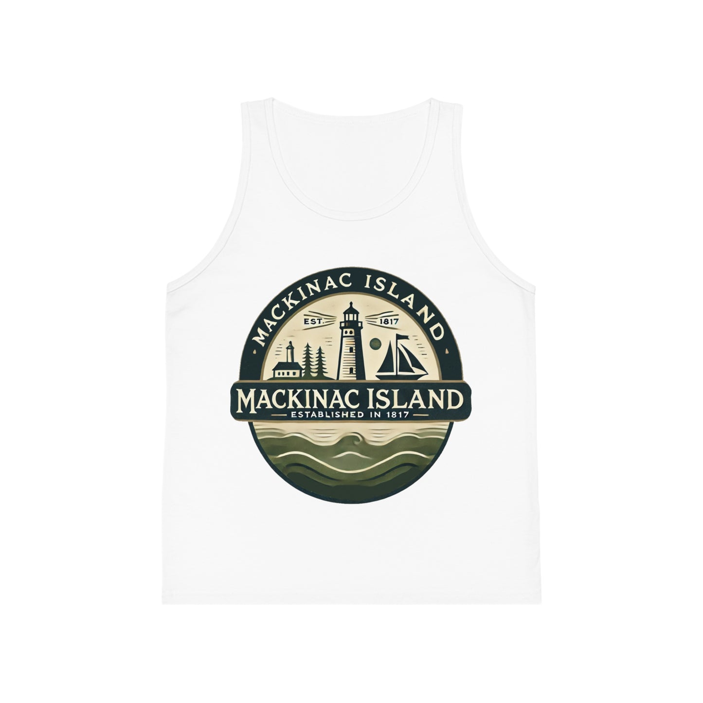 Vintage Mackinac Island Unisex Kids Jersey Tank Top