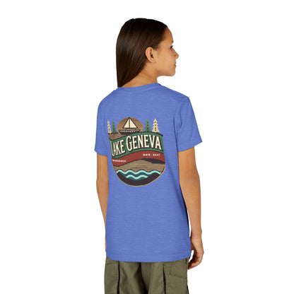 Retro Lake Geneva Unisex Youth Short Sleeve Tee