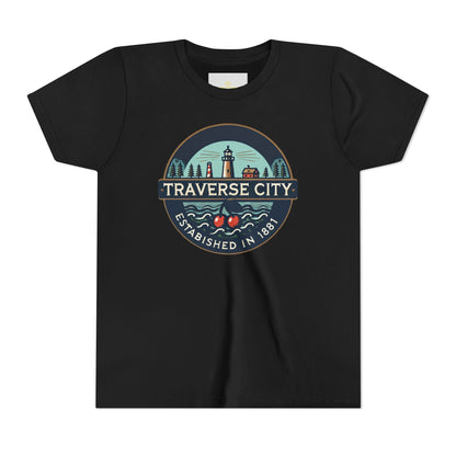 Vintage Traverse City Unisex Youth Short Sleeve Tee