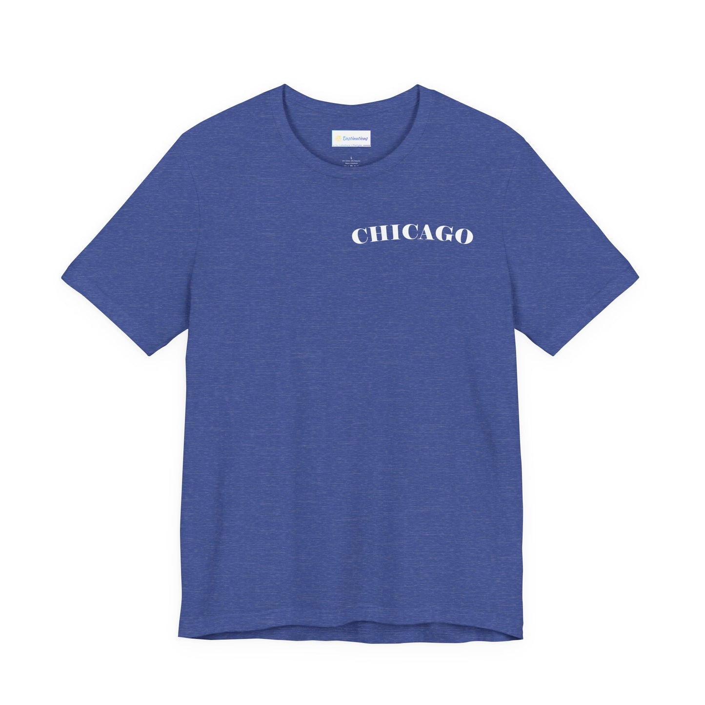 Mystery Noir Chicago Skyline Sunset Unisex Jersey Short Sleeve Tee