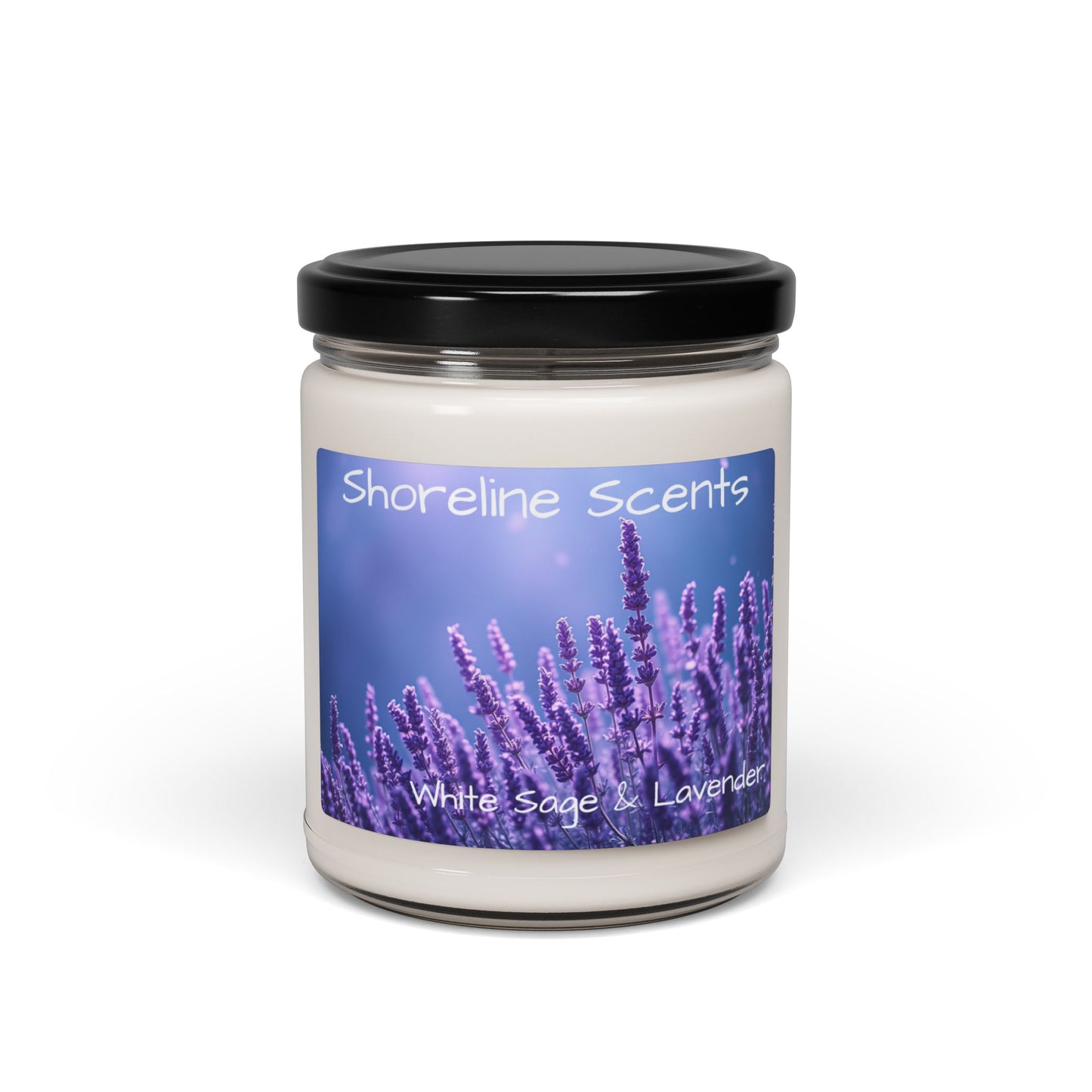 White Sage & Lavender Scented Candle (Soy Wax)