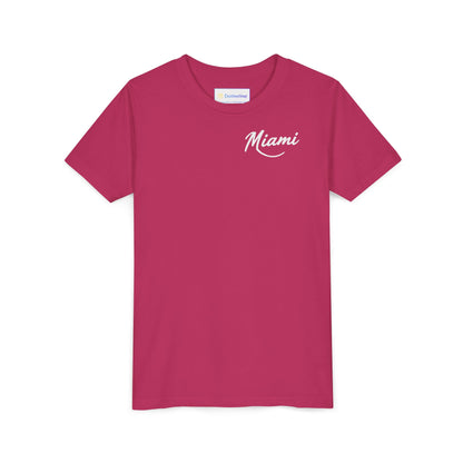 Retro Miami Unisex Youth Short Sleeve Tee