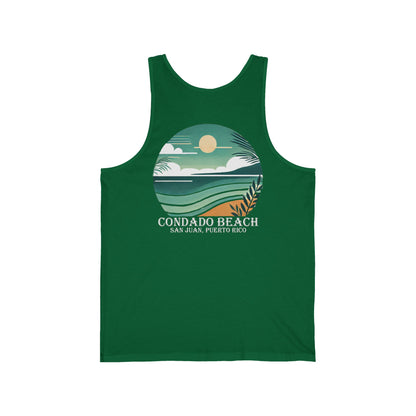 Coastal Vibes Condado Beach Unisex Jersey Tank