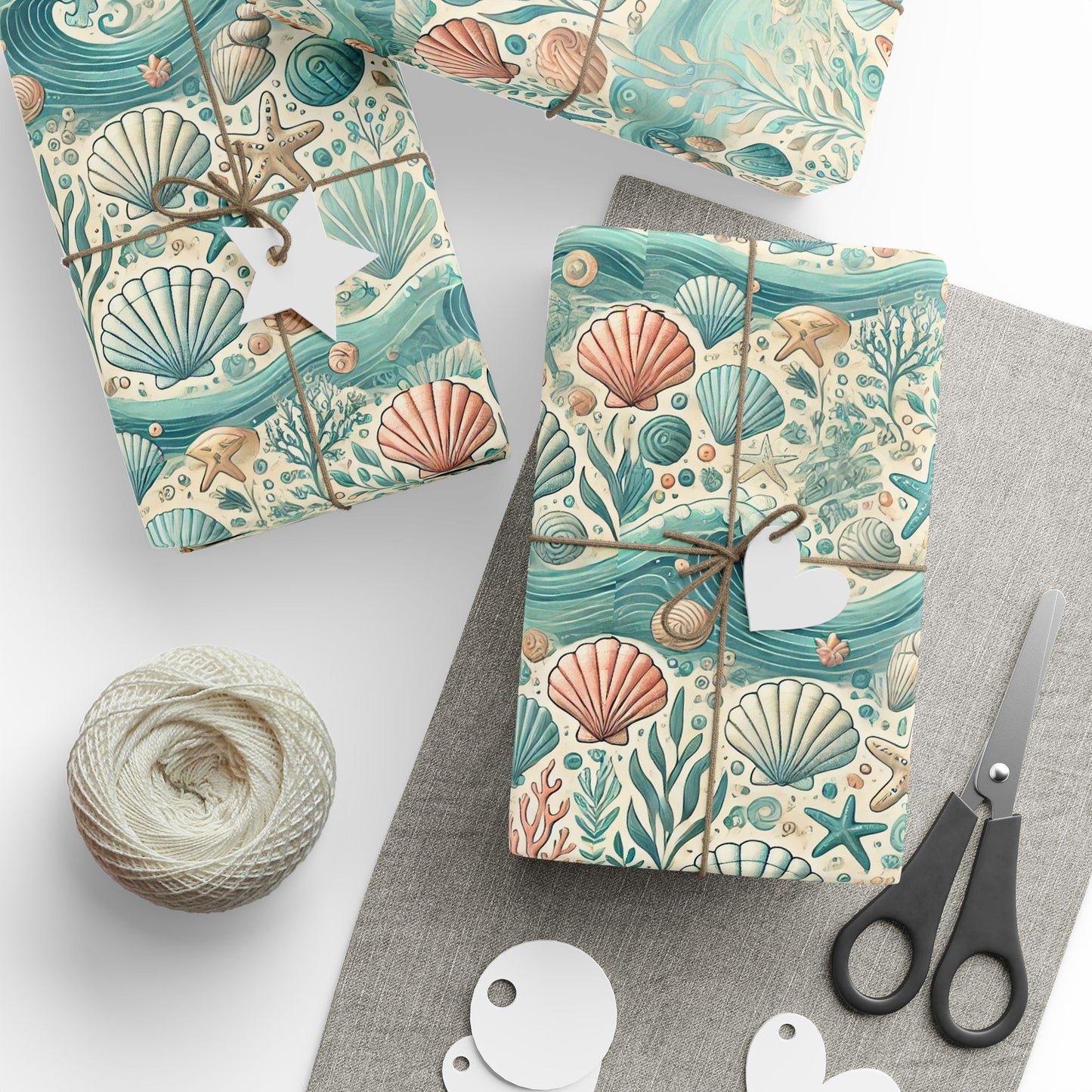 Ocean Seashells Wrapping Paper
