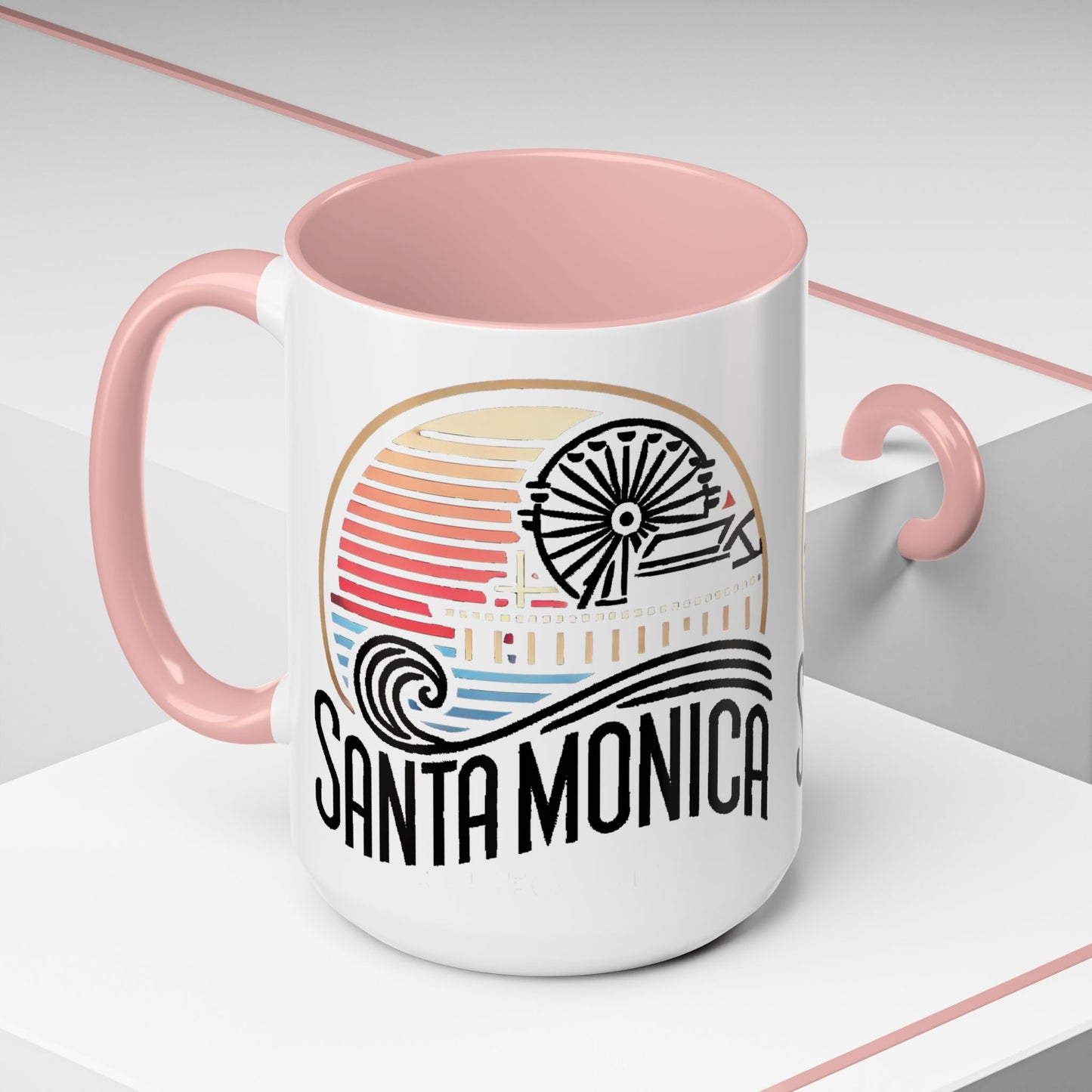 Vibrant Santa Monica Accent Coffee Mug