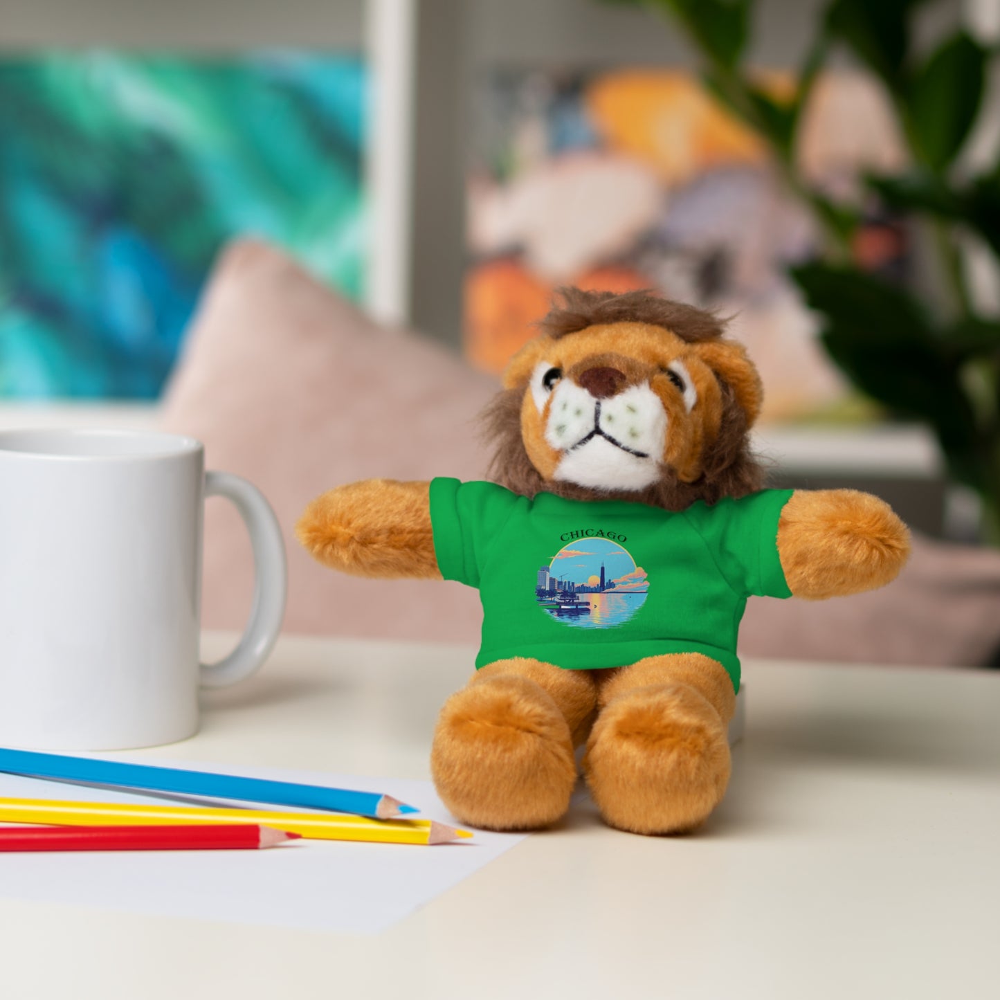 Retro Chicago Stuffed Animals with Tee