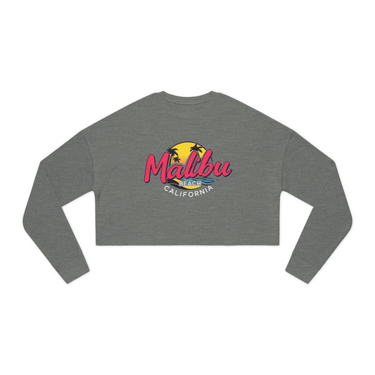 Retro Malibu Women's Cropped Sweatshirt