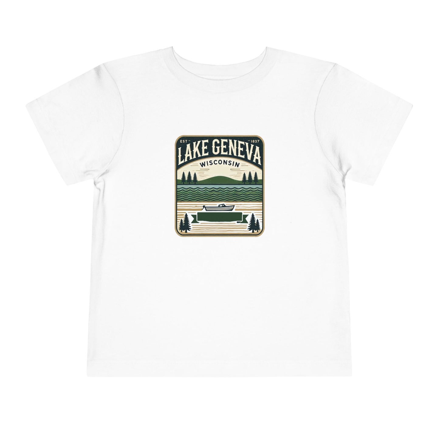 Vintage Lake Geneva Unisex Toddler Short Sleeve Tee