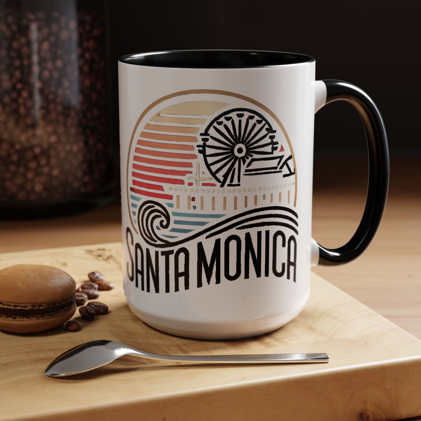 Vibrant Santa Monica Accent Coffee Mug