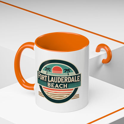 Vintage Fort Lauderdale Accent Coffee Mug