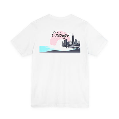 Elegant Chicago Skyline Unisex Jersey Short Sleeve Tee