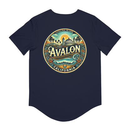 Elegant Avalon Men's Jersey Curved Hem Tee