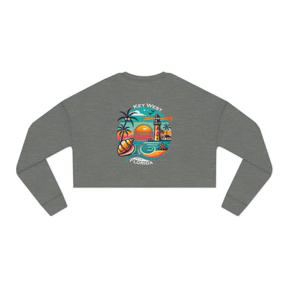 Vibrant Key West Women's Cropped Sweatshirt