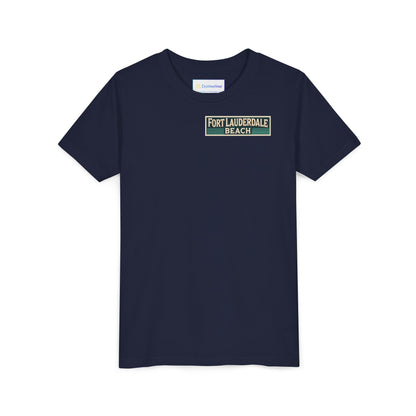 Vintage Fort Lauderdale Unisex Youth Short Sleeve Tee