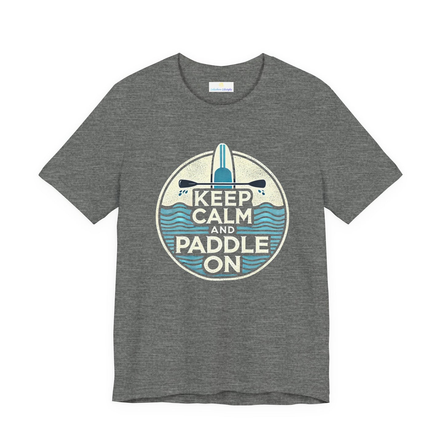 Keep Calm and Paddle On Jersey Short Sleeve Tee