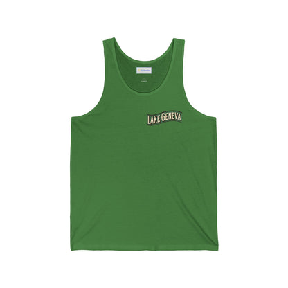 Retro Lake Geneva Unisex Jersey Tank