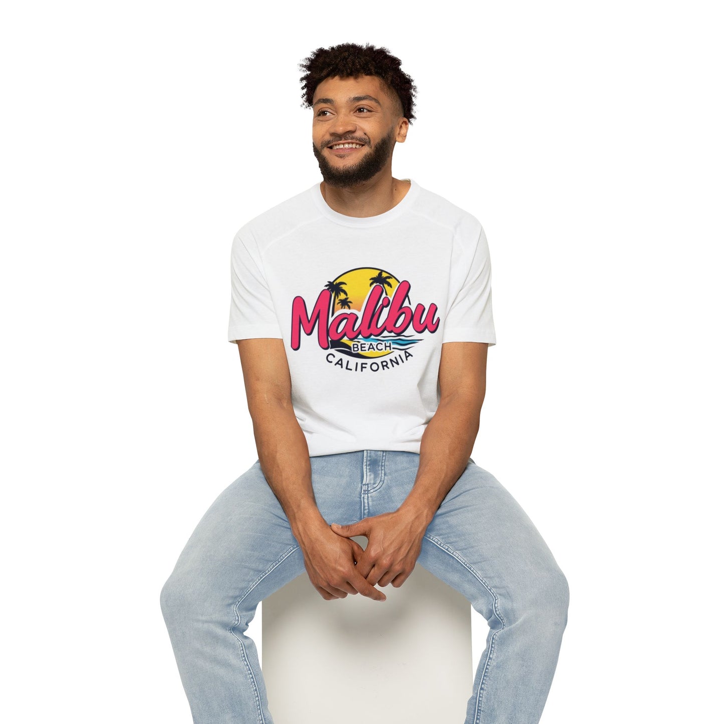 Retro Malibu Men's Raglan T-Shirt