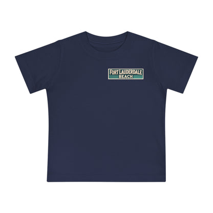 Vintage Fort Lauderdale Unisex Baby Short Sleeve T-Shirt