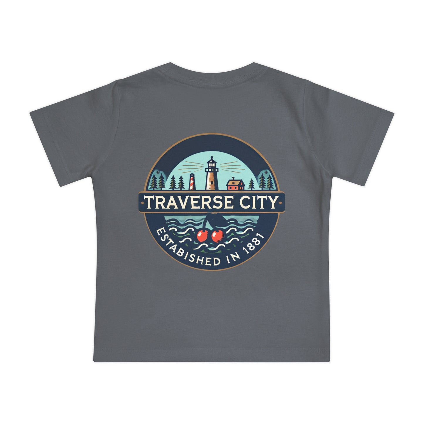Vintage Traverse City Unisex Baby Short Sleeve T-Shirt